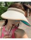 Fashion Casual Gray Acrylic Large Brim Hollow Sun Hat