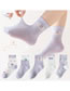 Fashion Small Flowers On The Heel [spring And Summer Mesh 5 Pairs] Cotton Printed Children's Socks
