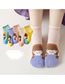 Fashion Solid Color Car Mesh Socks [5 Pairs Of Hardcover] Cotton Printed Children's Socks