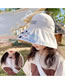 Fashion Gradient Skin Powder Happy Zoo [send Windproof Rope] Fabric Print Large Brim Empty Sun Hat