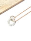 Fashion Gold Alloy Pearl Ring Necklace