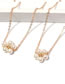 Fashion Gold Geometric Pearl Necklace