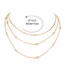 Fashion Gold Alloy Geometric Double Layer Necklace