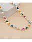 Fashion 1# Pearl Colored Rice Beads Beaded Necklace