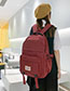 Fashion Purple Nylon Large Capacity Backpack