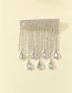 Fashion Love Metal Diamond Heart Claw Chain Tassel Hair Clip