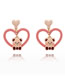 Fashion A Pair Of Ear Clips (triangular Clips) Alloy Love Bear Ear Clip Earrings