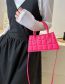 Fashion Black Pu Checkered Messengercross-body Bag