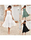 Fashion White Solid Color Corset Dress