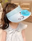 Fashion Off White Polyester Printed Large Brim With Fan Empty Sun Hat (with Electronics)