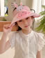 Fashion Animal Fan Hat - Light Blue Bear Polyester Printed Large Brim With Fan Empty Sun Hat (with Electronics)