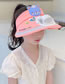 Fashion Animal Fan Hat - Pink Bunny Polyester Printed Large Brim With Fan Empty Sun Hat (with Electronics)