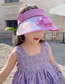 Fashion Rainbow Animal Binaural Fan Hat-rose Red Polyester Printed Large Brim With Fan Empty Sun Hat (with Electronics)