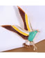 Fashion The Bird Alloy Dripping Bird Brooch