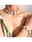Fashion White Suit Ethnic Shell Knotted Necklace Bracelet Set