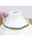 Fashion Green Alloy Diamond Prong Chain Bracelet
