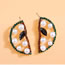 Fashion Gold Alloy Diamond Watermelon Stud Earrings
