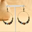 Fashion 6# Alloy Round Drop Pearl Earrings