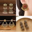 Fashion 5# Alloy Round Drop Pearl Earrings