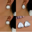 Fashion Round Metal Geometric Round Stud Earrings