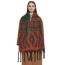 Fashion Brown Polyester Jacquard Thick Fringed Scarf
