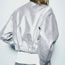 Fashion Silver Leather Stand Collar Zipper Jacket