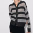 Fashion Stripe Knitted Striped Jacket