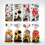 Fashion Halloween Four Cycles 50 Pieces + With Tie Wire Plastic Printed Self-adhesive Packaging Bags
