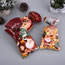 Fashion Opp (50 Pcs + Tied Wire) 13*27.5cm (santa Claus Elk Style) Christmas Printed Flat Packaging Bag