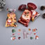 Fashion Opp (50 Pcs + Tied Wire) 13*27.5cm (santa Claus Elk Style) Christmas Printed Flat Packaging Bag