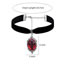 Fashion Style-5 Alloy Embossed Cross Oval Crystal Necklace