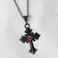 Fashion Style-3 Alloy Diamond Cross Necklace