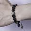 Fashion 3# Obsidian Volcanic Beaded Men's Bracelet