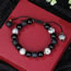Fashion 1# Obsidian Volcanic Beaded Men's Bracelet