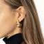 Fashion Rose Gold Metal Geometric Drop Earrings