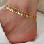 Fashion Silver Glossy Disc Chain Anklet