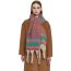 Fashion 8#brown Polyester Striped Printed Chunky Fringe Scarf