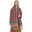 Fashion 2#red Polyester Striped Printed Chunky Fringe Scarf