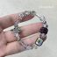 Fashion Five-pointed Star Model Geometric Square Crystal Pentagram Beaded Bracelet
