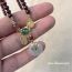Fashion Main Image Necklace Onyx Chalcedony Beaded Peace Buckle Necklace
