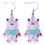 Fashion Rose Red Simulated Cartoon Frog Earrings