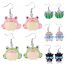 Fashion Frog-pink Resin Frog Earrings