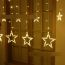 Fashion Five Big And Five Small Curtain Lights Led Five-pointed Star Curtain Light (with Electronics)