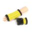 Fashion Yellow 15# Plush Twist Knitted Mittens