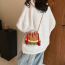 Fashion Small Wool Braided Burger Crossbody Bag