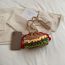 Fashion Large Wool Braided Burger Crossbody Bag