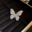 Fashion Brooch - Silver (real Gold Plating) Geometric Zirconium Butterfly Brooch