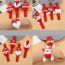 Fashion Hot Stamping Snowflake Pattern Elk Fabric Three-dimensional Christmas Clapping Circle Wristband (with Electronics)
