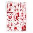 Fashion Halloween Bloody Hand And Footprints Pvc Geometric Holiday Window Electrostatic Stickers
