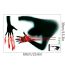 Fashion Halloween Scary Bloody Hand Character Pvc Geometric Holiday Window Electrostatic Stickers